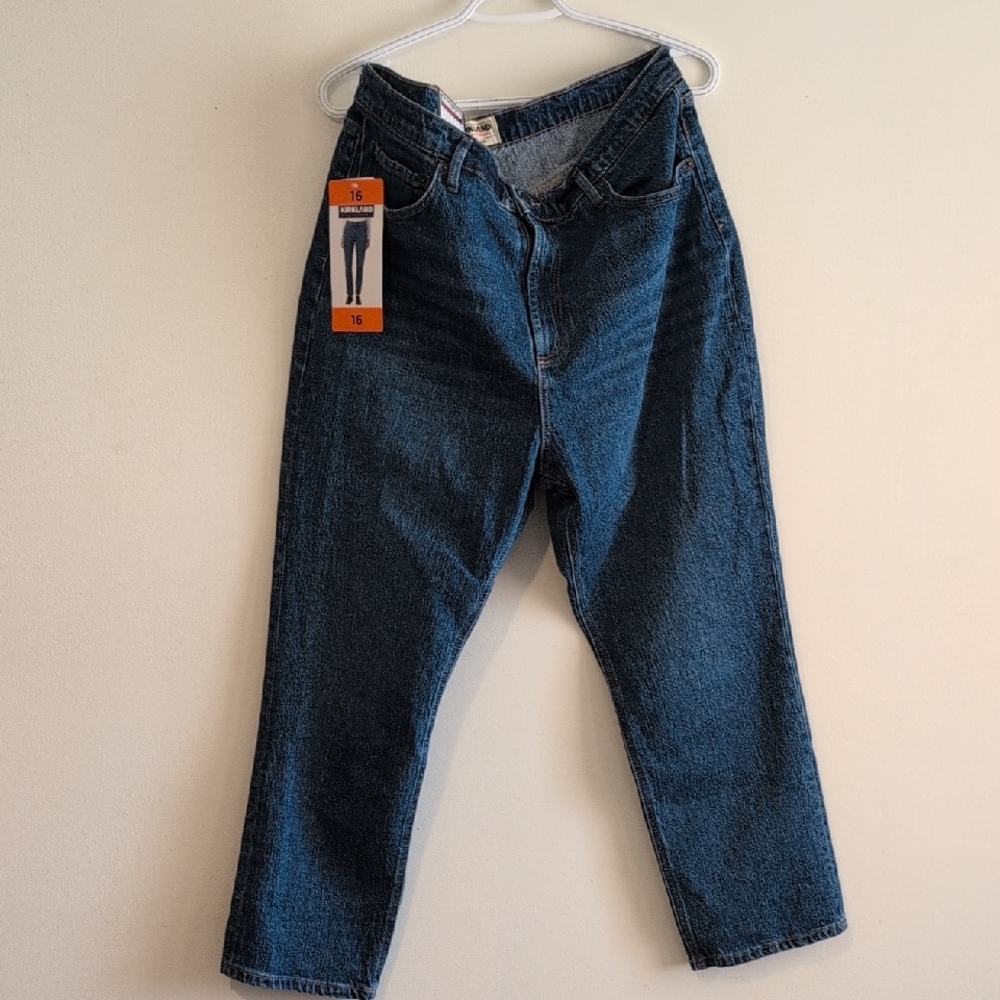 Kirkland Signature Women's Blue Boyfriend Jeans